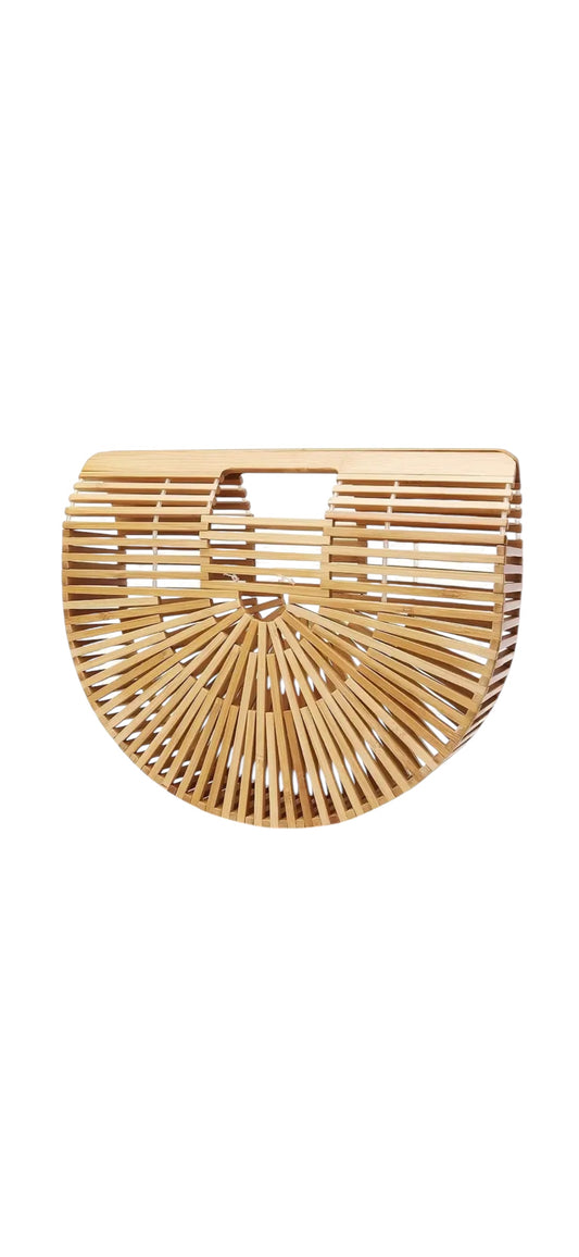 Birdcage Vintage Clutch Bag - Natural