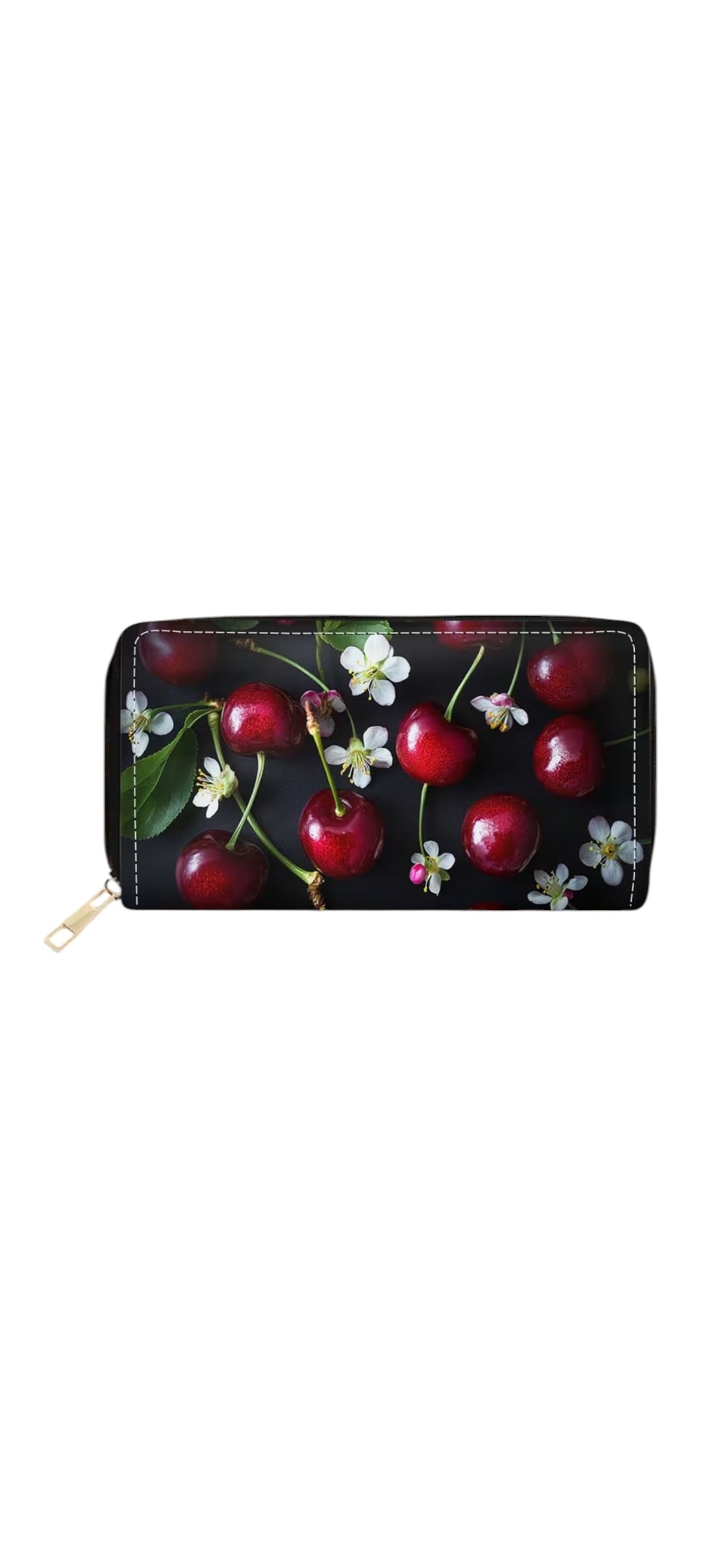 Cherry Blossom Zip Around Wallet