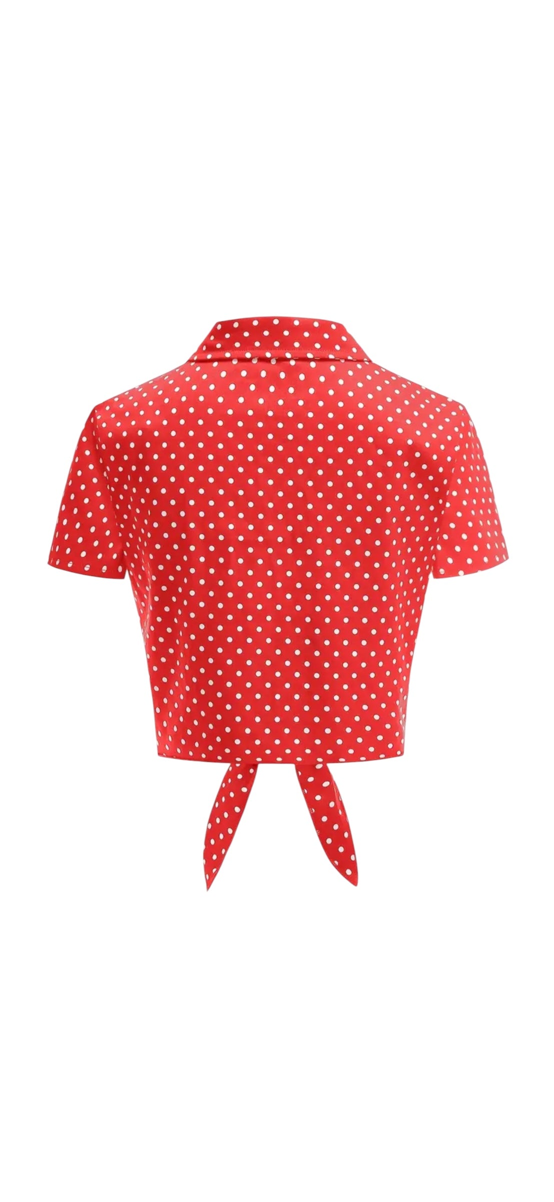 Dolly Vintage Tie Top - Red