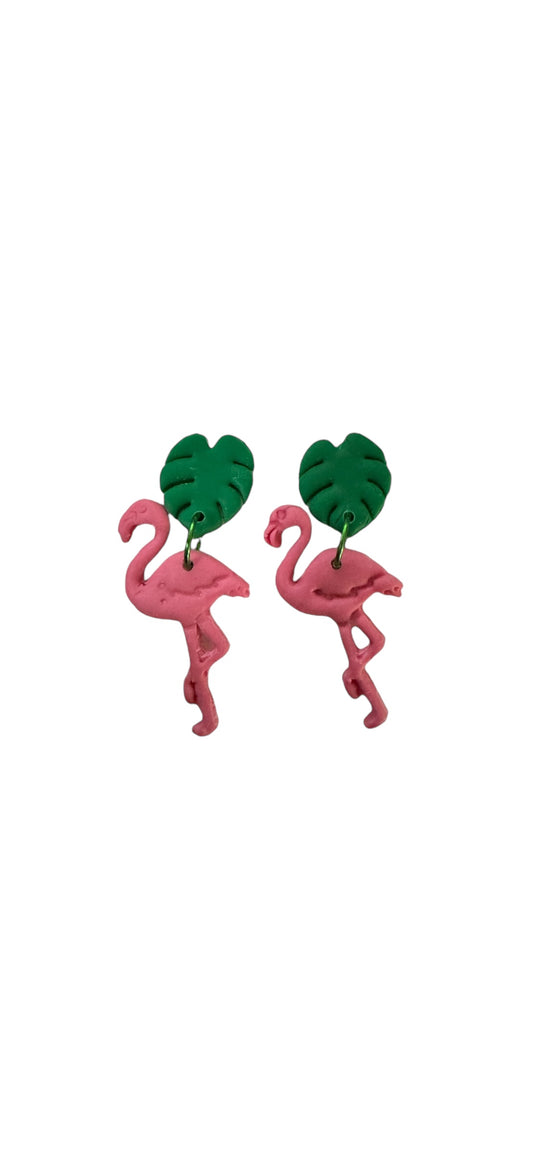 Flamingo Dangle Earrings