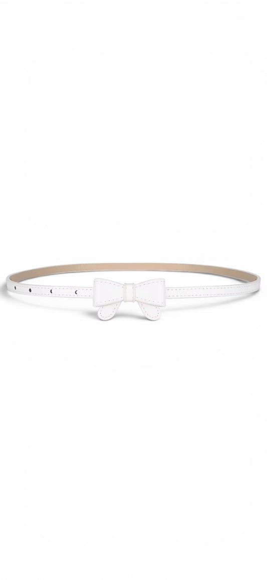 Bow Belt - White