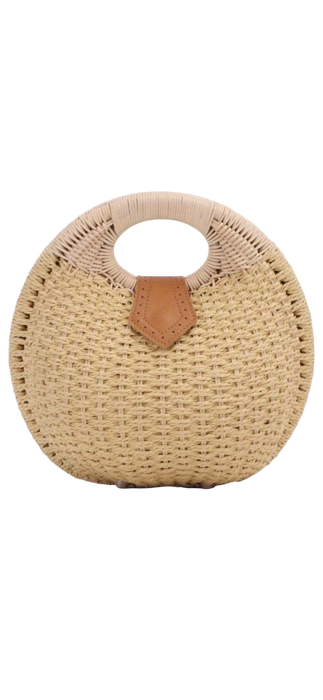 Rattan Circle Handbag