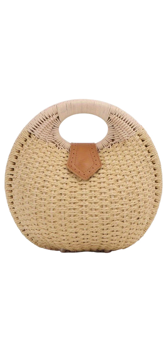 Rattan Circle Handbag