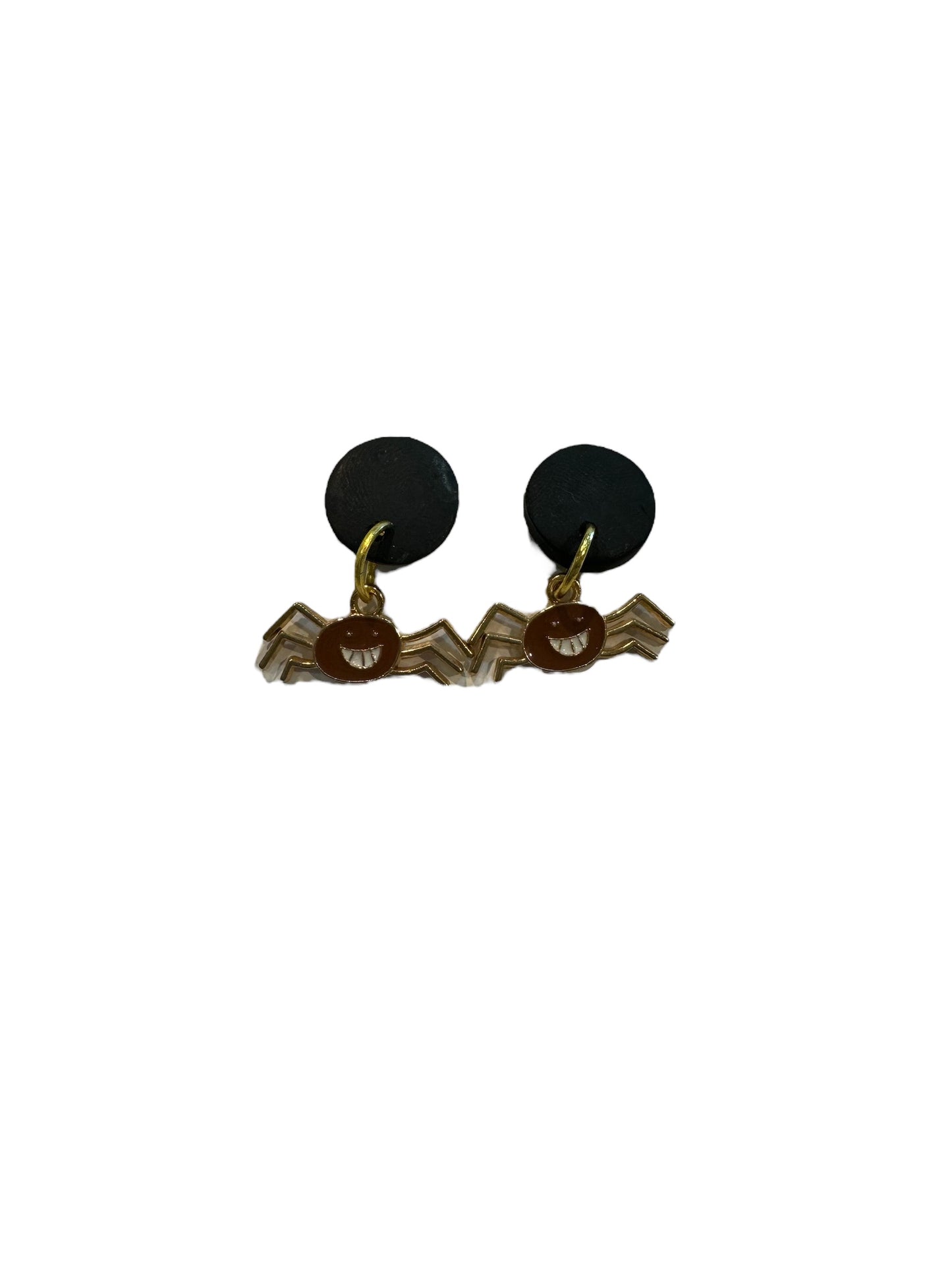 Charlotte Spidey Dangle Earrings - Chocolate