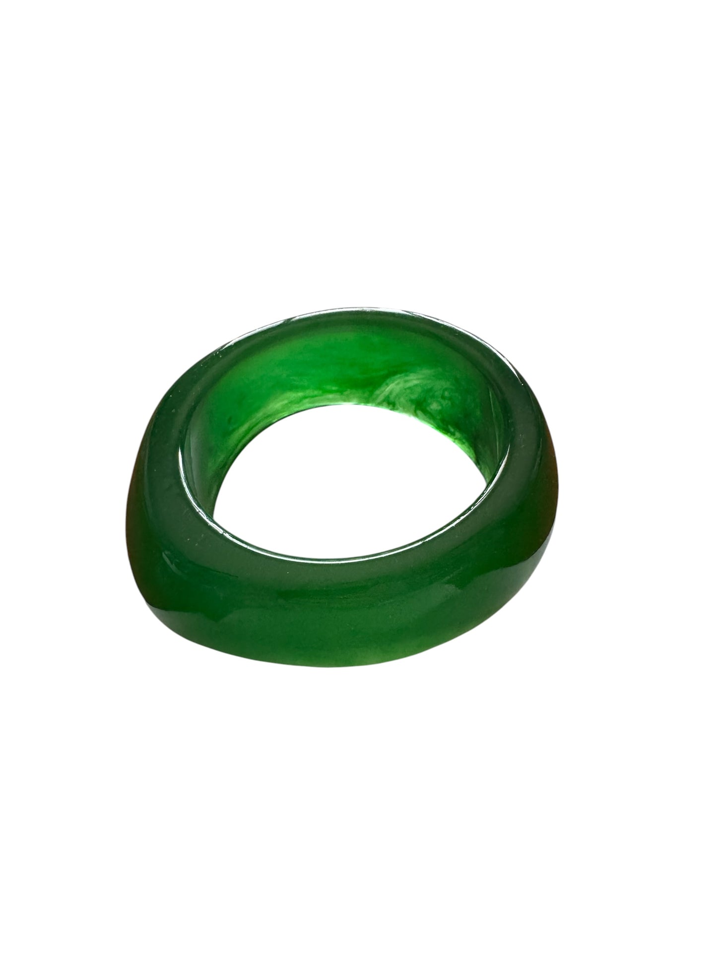 Large Geometric Resin Bangle