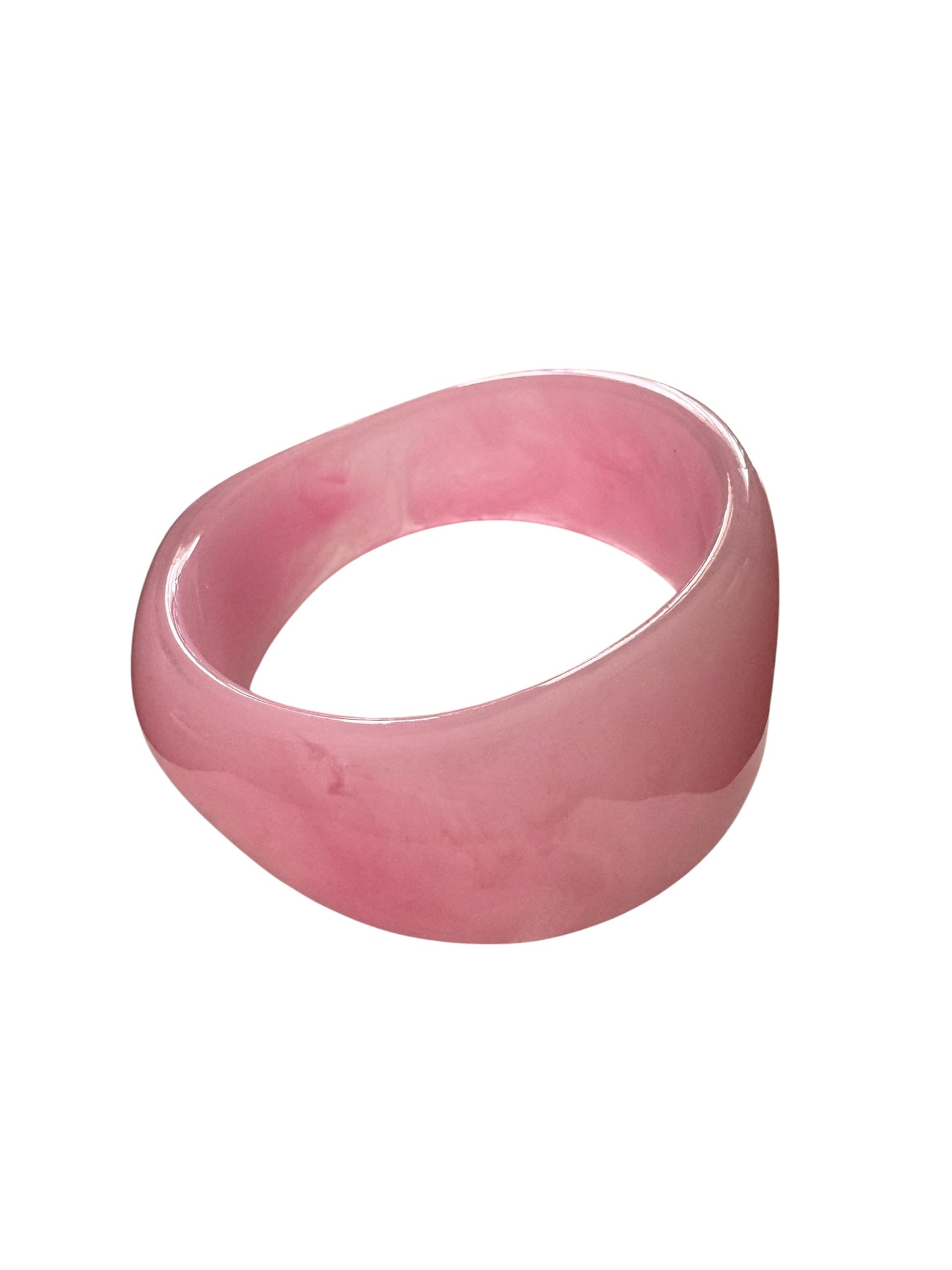 Large Geometric Resin Bangle