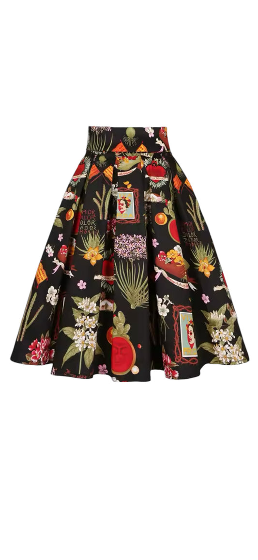 Frida Mexico Swing Skirt