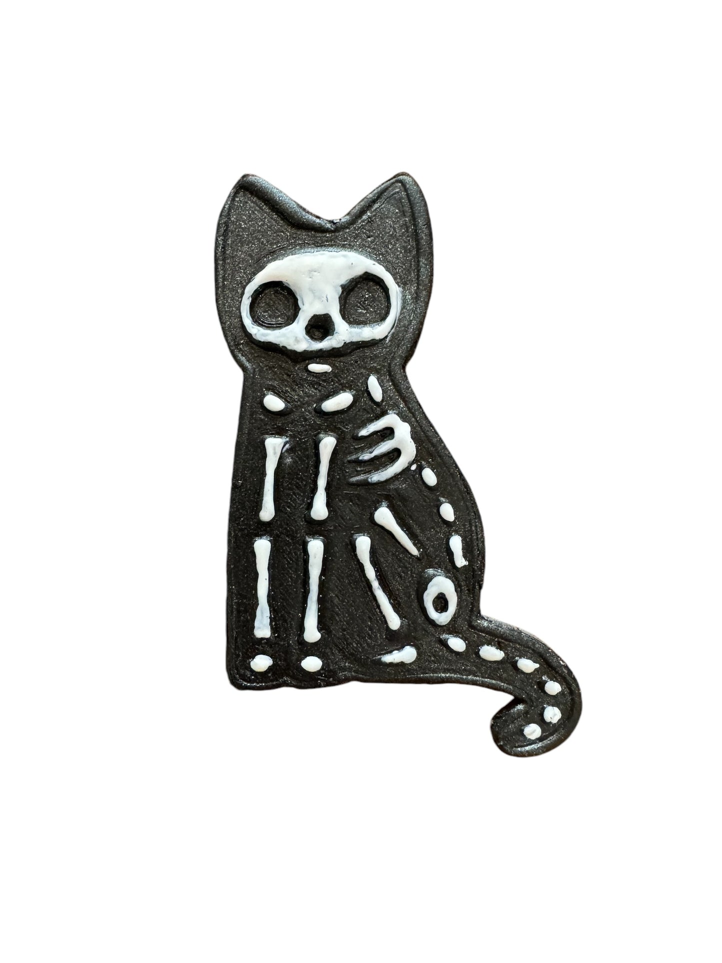 Skelly Cat Badge