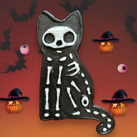 Skelly Cat Badge