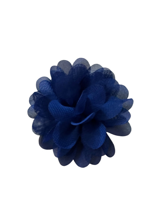 Dahlia Mini Flower Hair Clip - Royal Blue