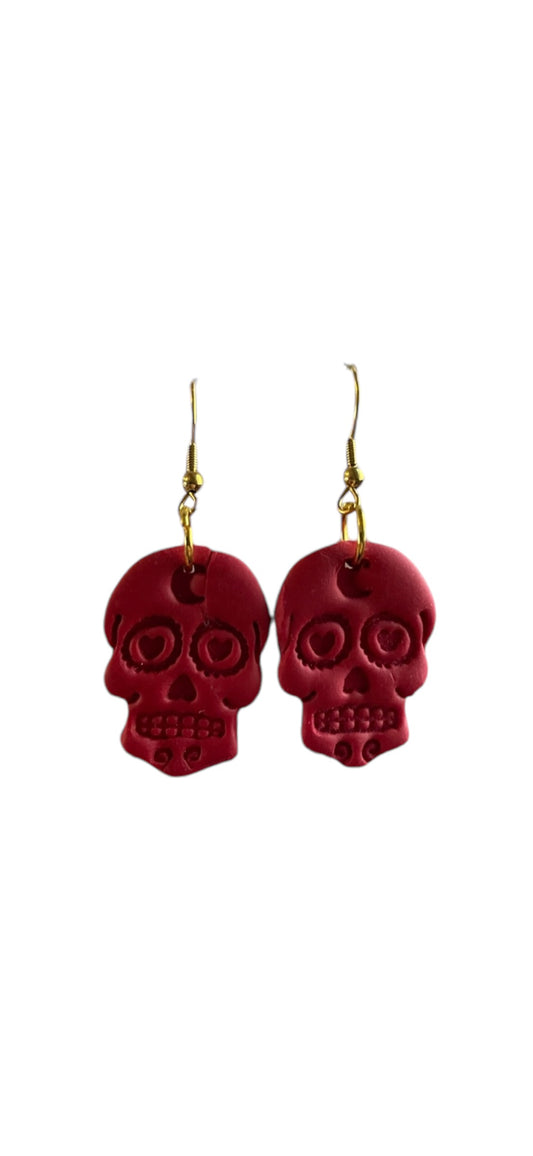 De Los Muertos Dangles - Crimson