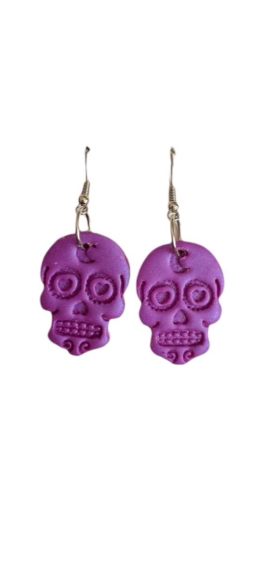 De Los Muertos Dangles - Purple