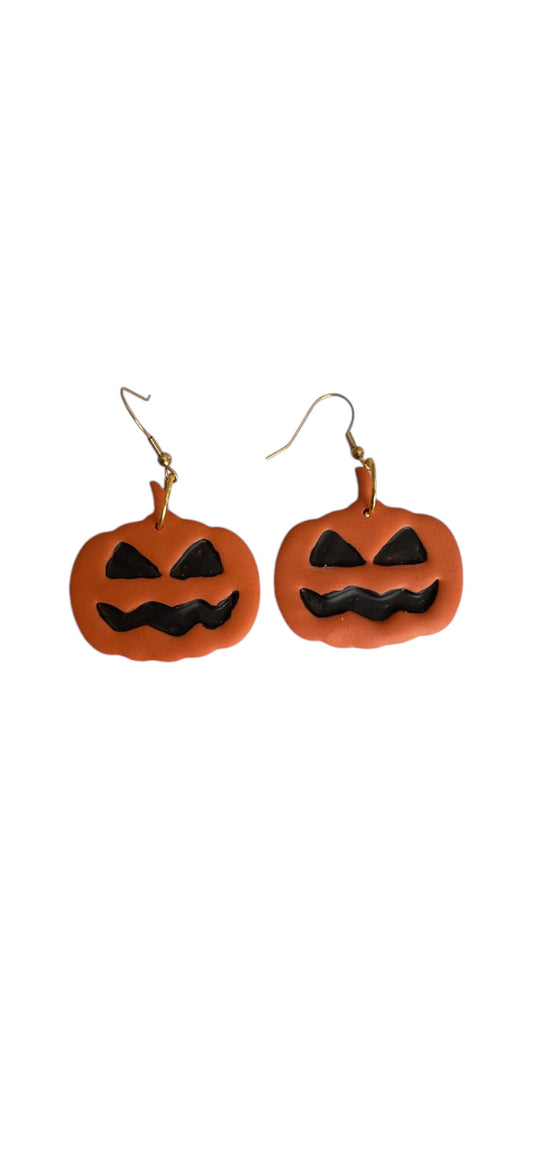 Jack O' Lantern Dangle Earrings