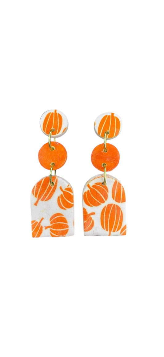 Pumpkin Patch Dangle Earrings