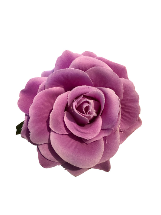 Rose Flower Hair Clip - Lilac