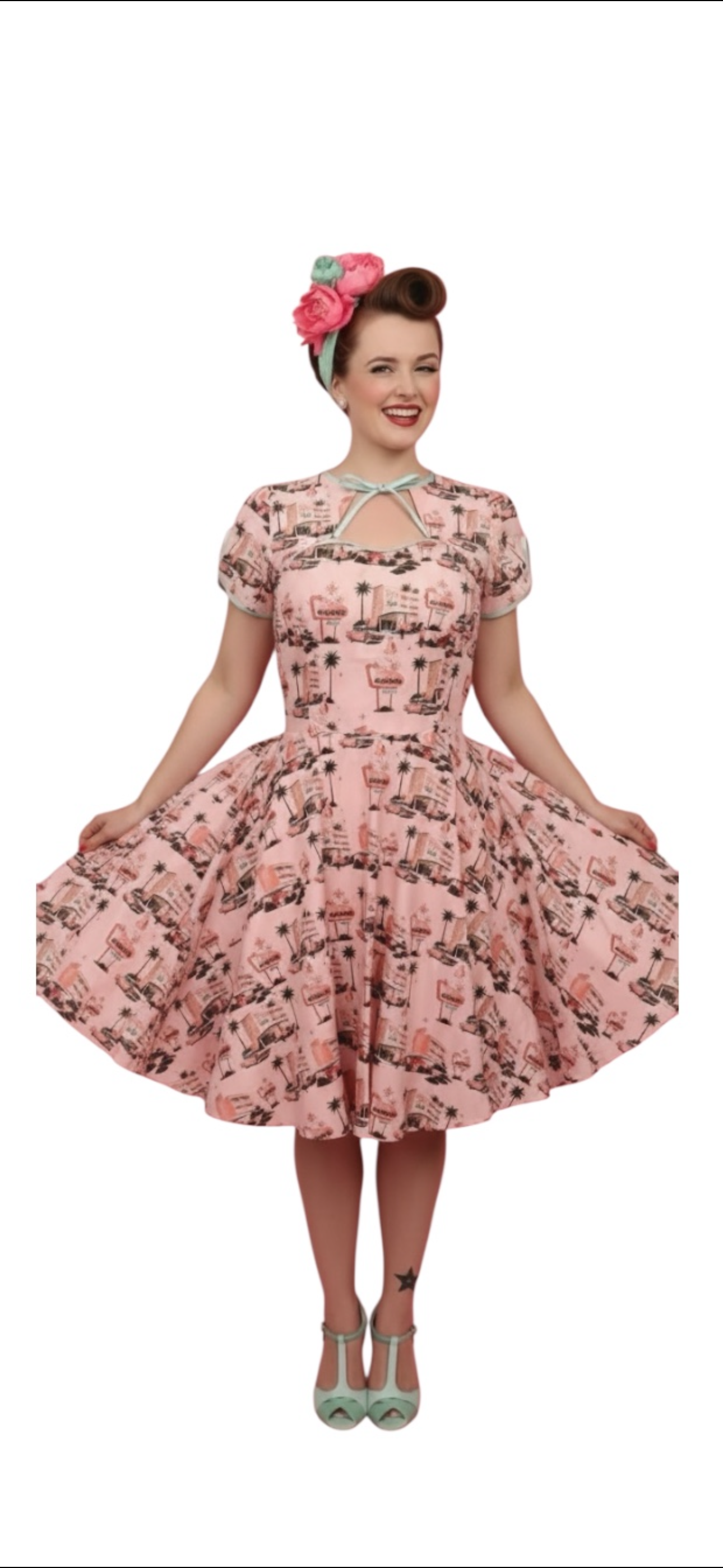 Pink Hotel Swing Dress *Pre-Order-Arriving Mid August*