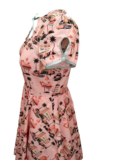 Pink Hotel Swing Dress *Pre-Order-Arriving Mid August*