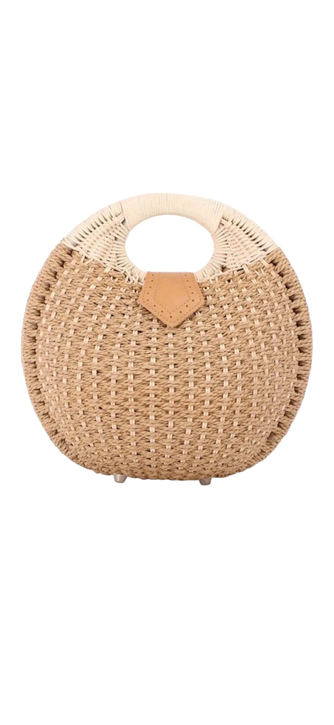 Rattan Circle Handbag