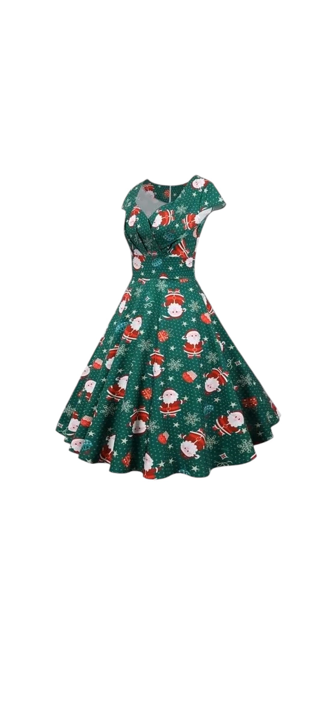 Christmas Santa Baby Dress - Green