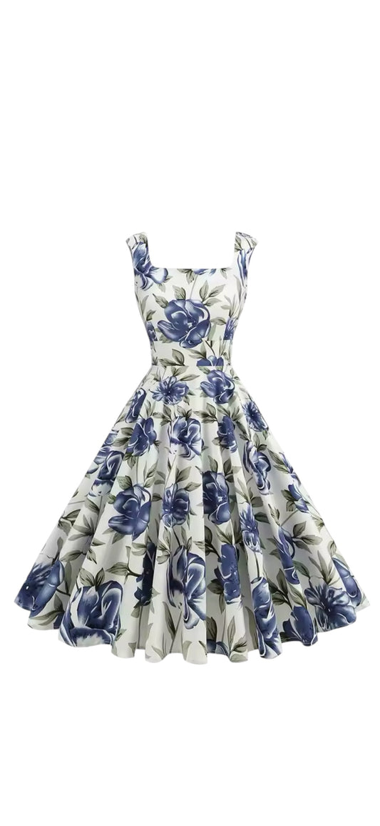 Claudette Blue Belle Dress