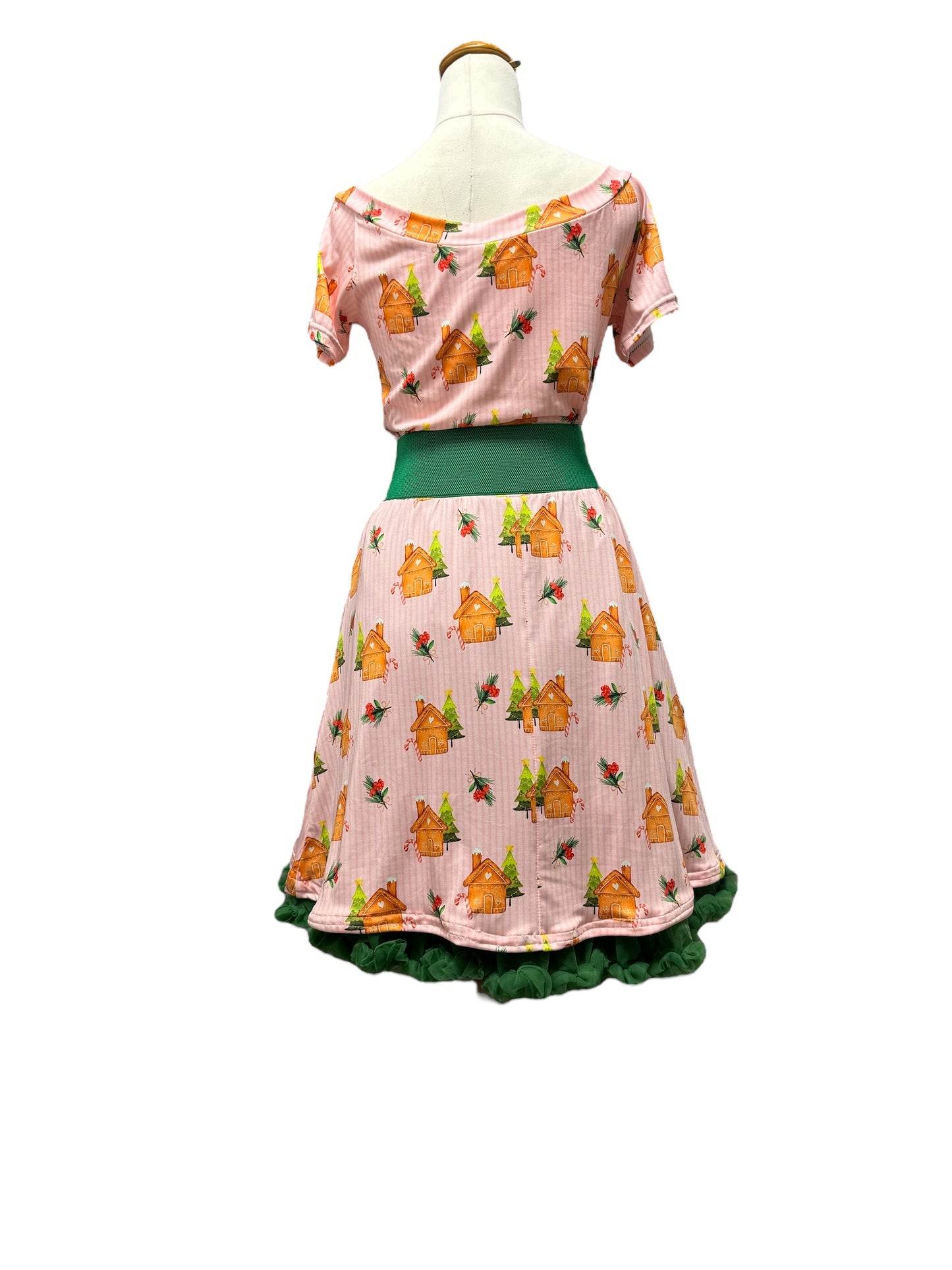 Christmas Gingerbread House Dress