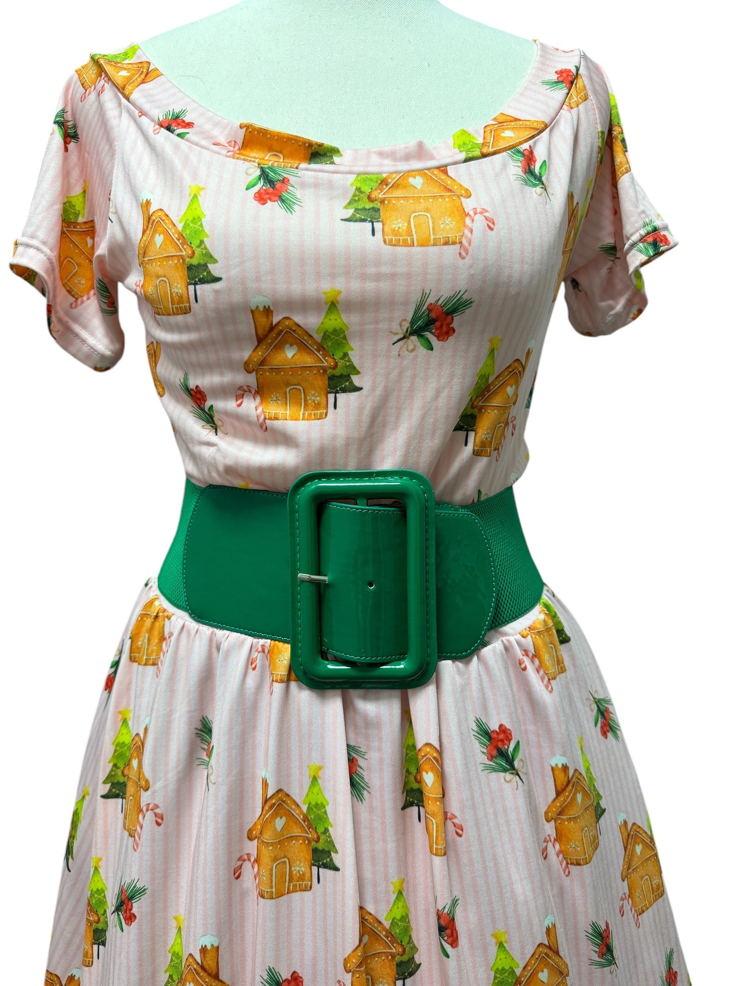 Christmas Gingerbread House Dress