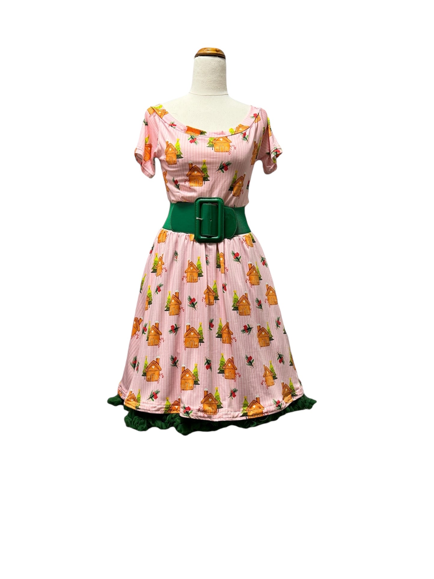 Christmas Gingerbread House Dress