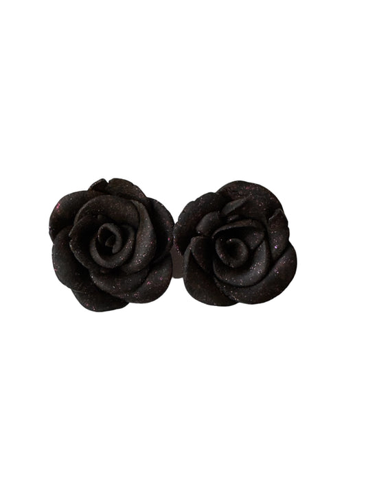 *NEW* Handcrafted Rose Studs - Goth