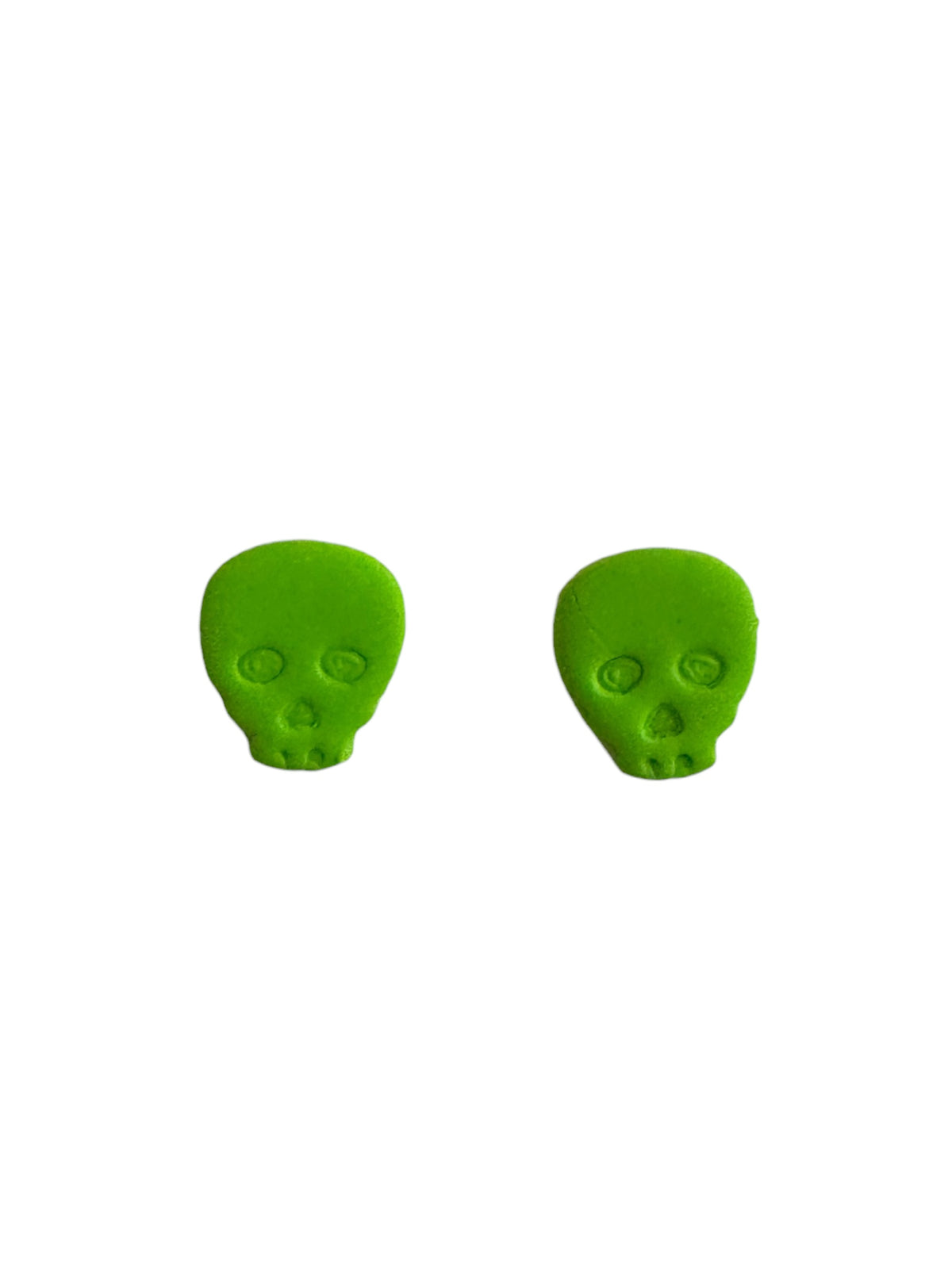 Mini Skull Studs - Green
