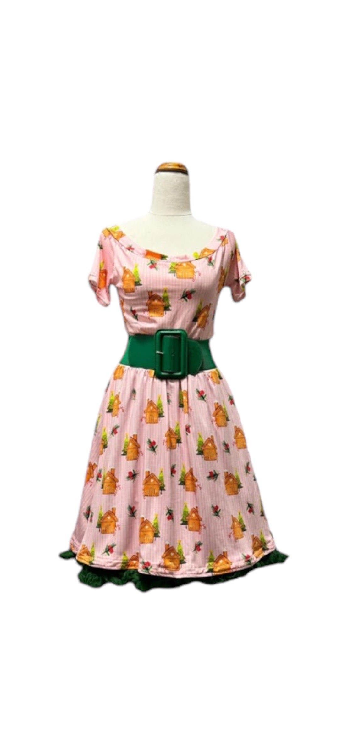 Christmas Gingerbread House Dress