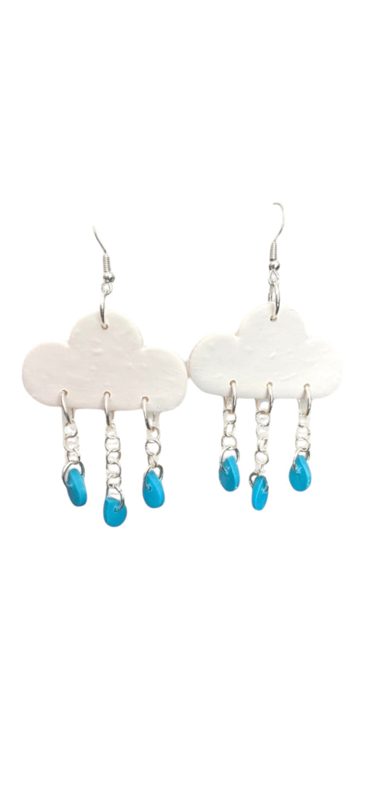 Rain Cloud Dangle Earrings