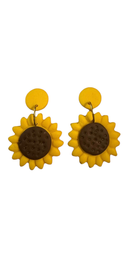 Sunflower Dangle Earrings