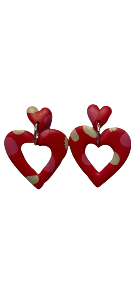 Love Me Tender Dangle Earrings - Spotty Love