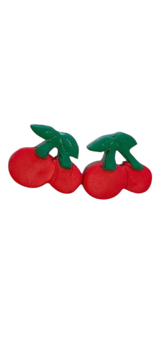 Cherry Statement Studs