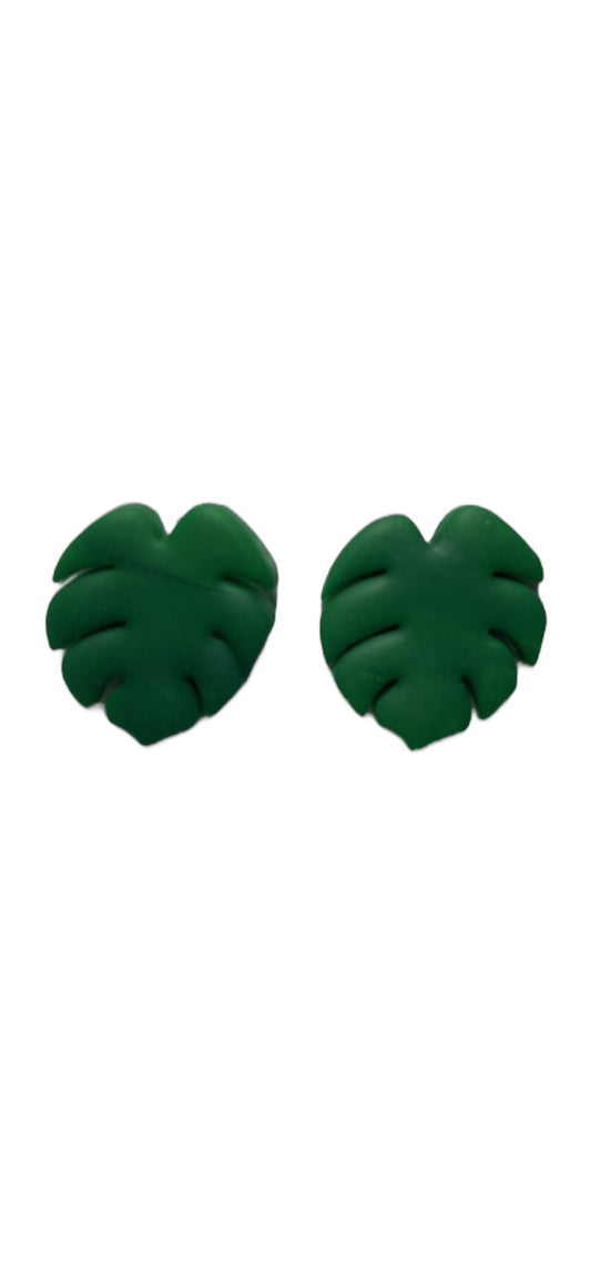 Monstera Statement Studs