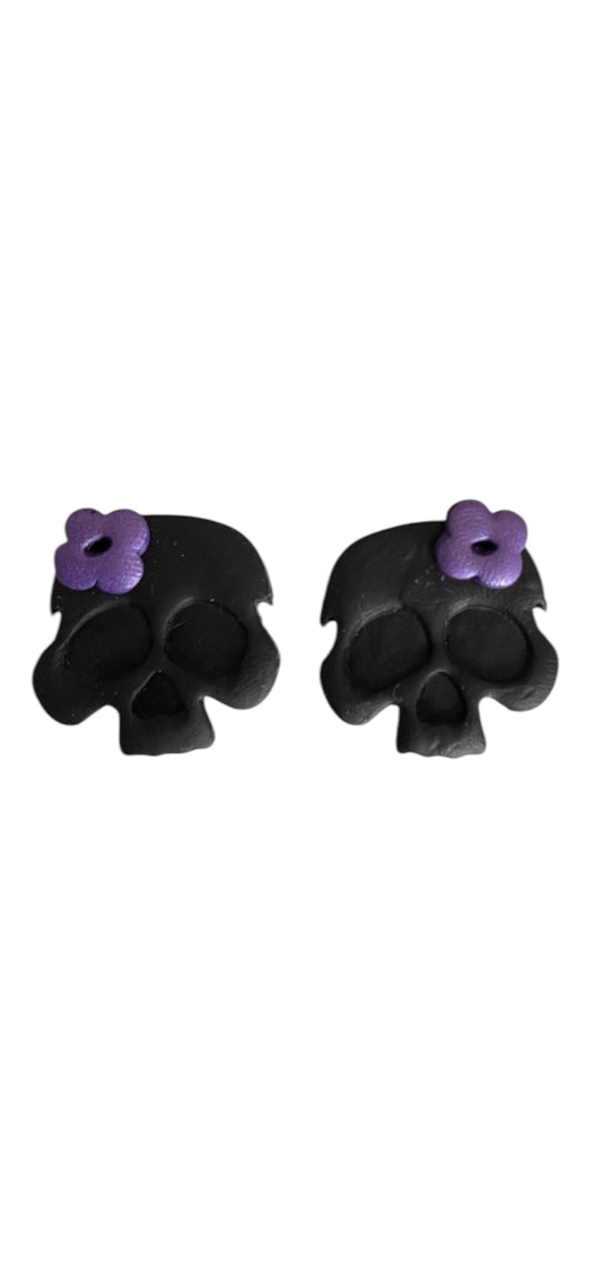 Pretty Skull Studs