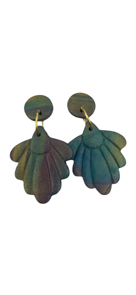 Luxe Dangle Earrings - Peacock