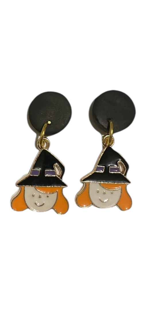 Wilhelmina Witch Dangle Earrings