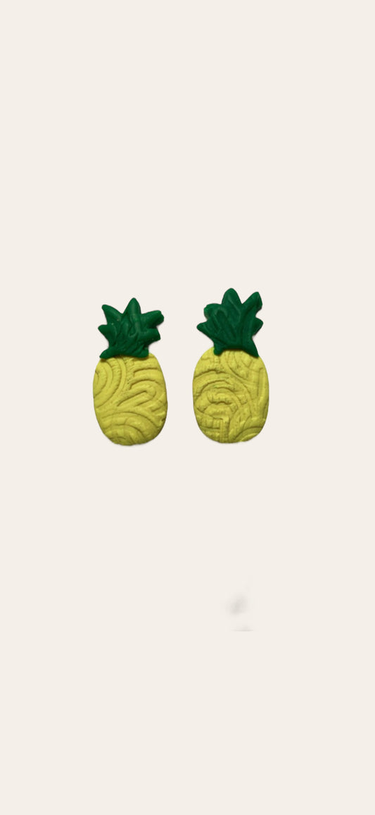 Pineapple Statement Studs Large