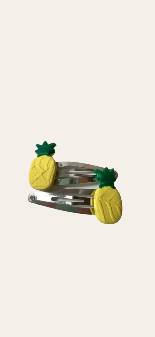 Hair Clips - Pineapple