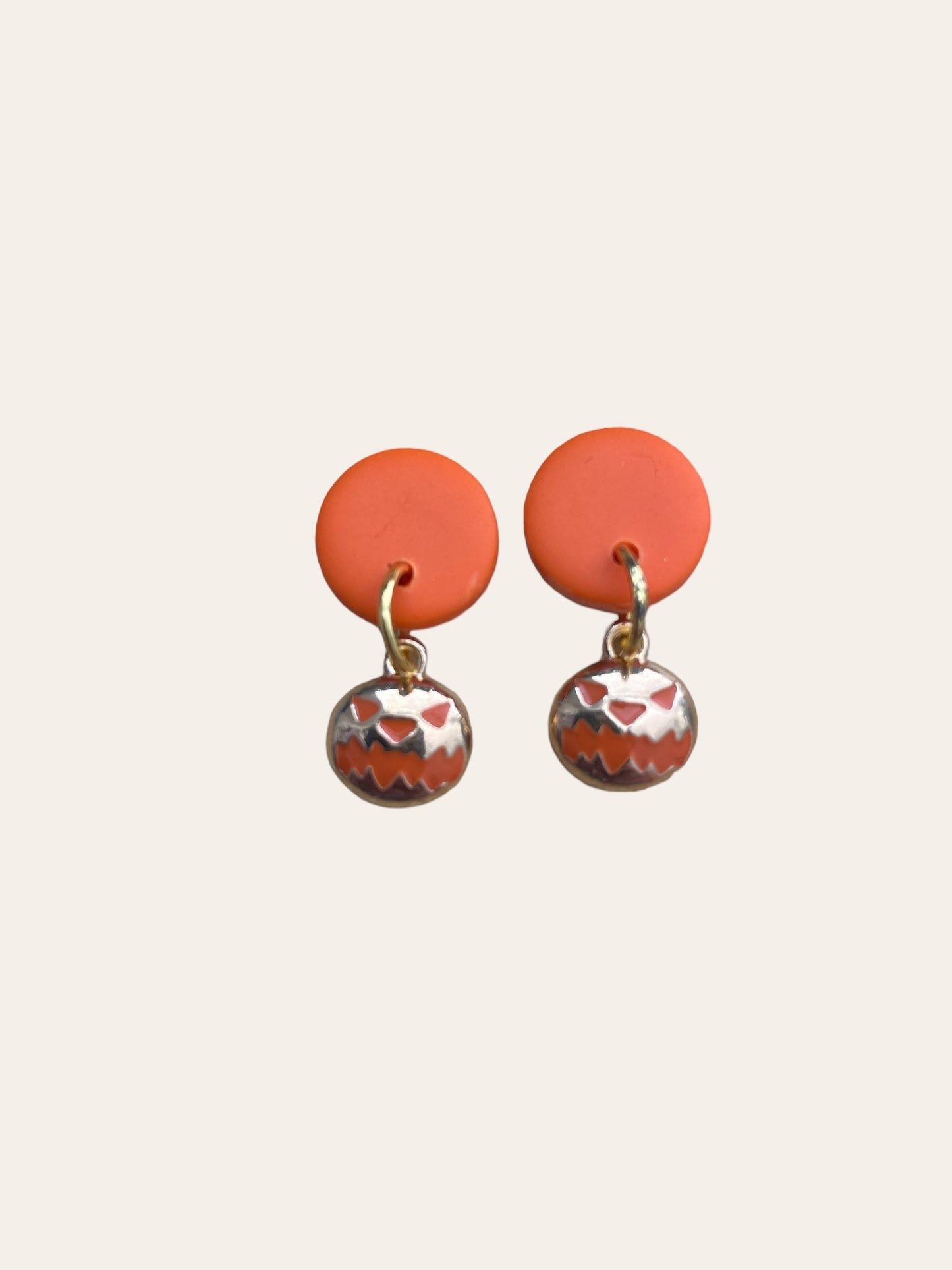 Jack O' Lantern Mini Dangle Earrings