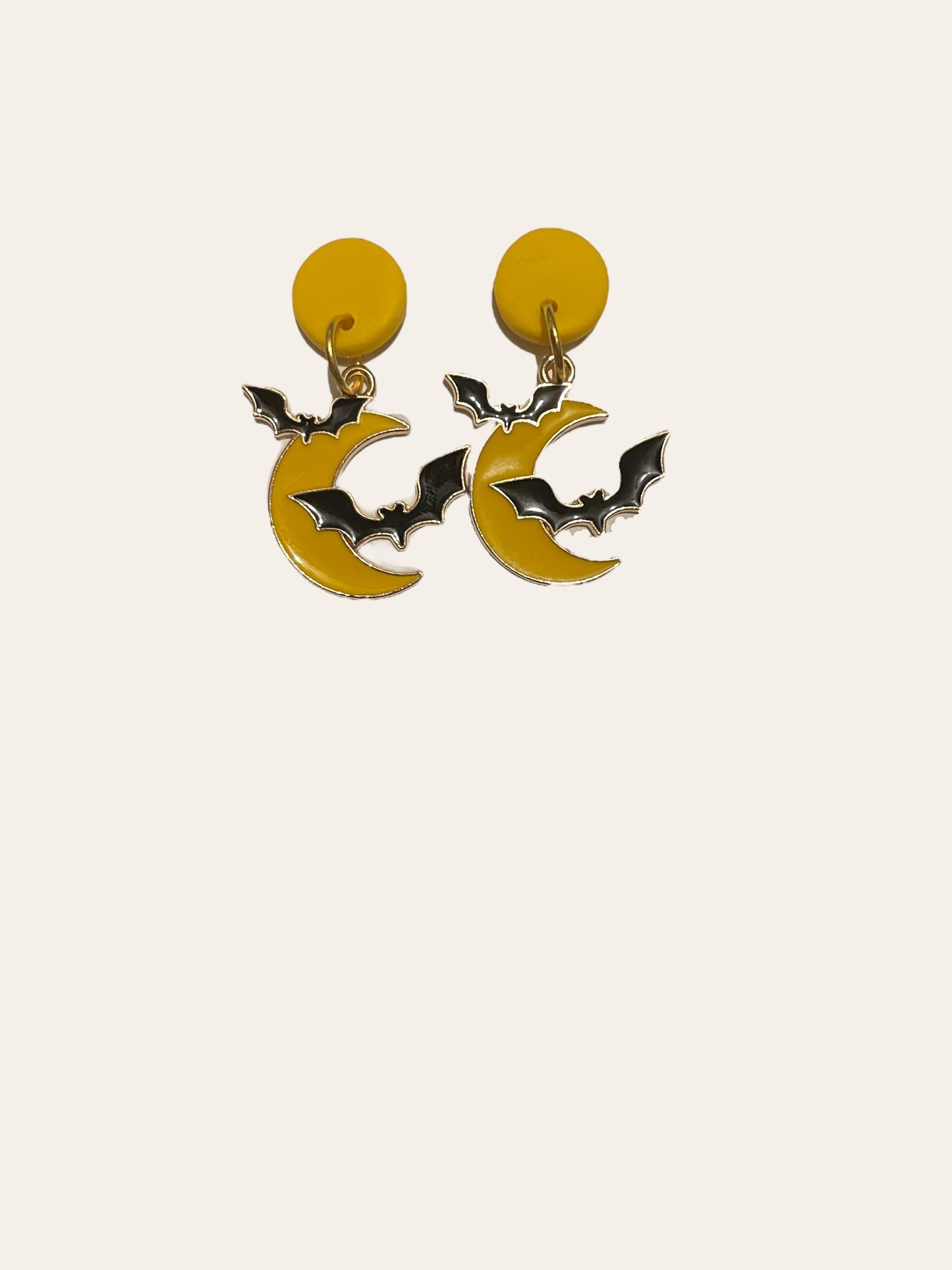 Moonlight Bat Flight Dangle Earrings