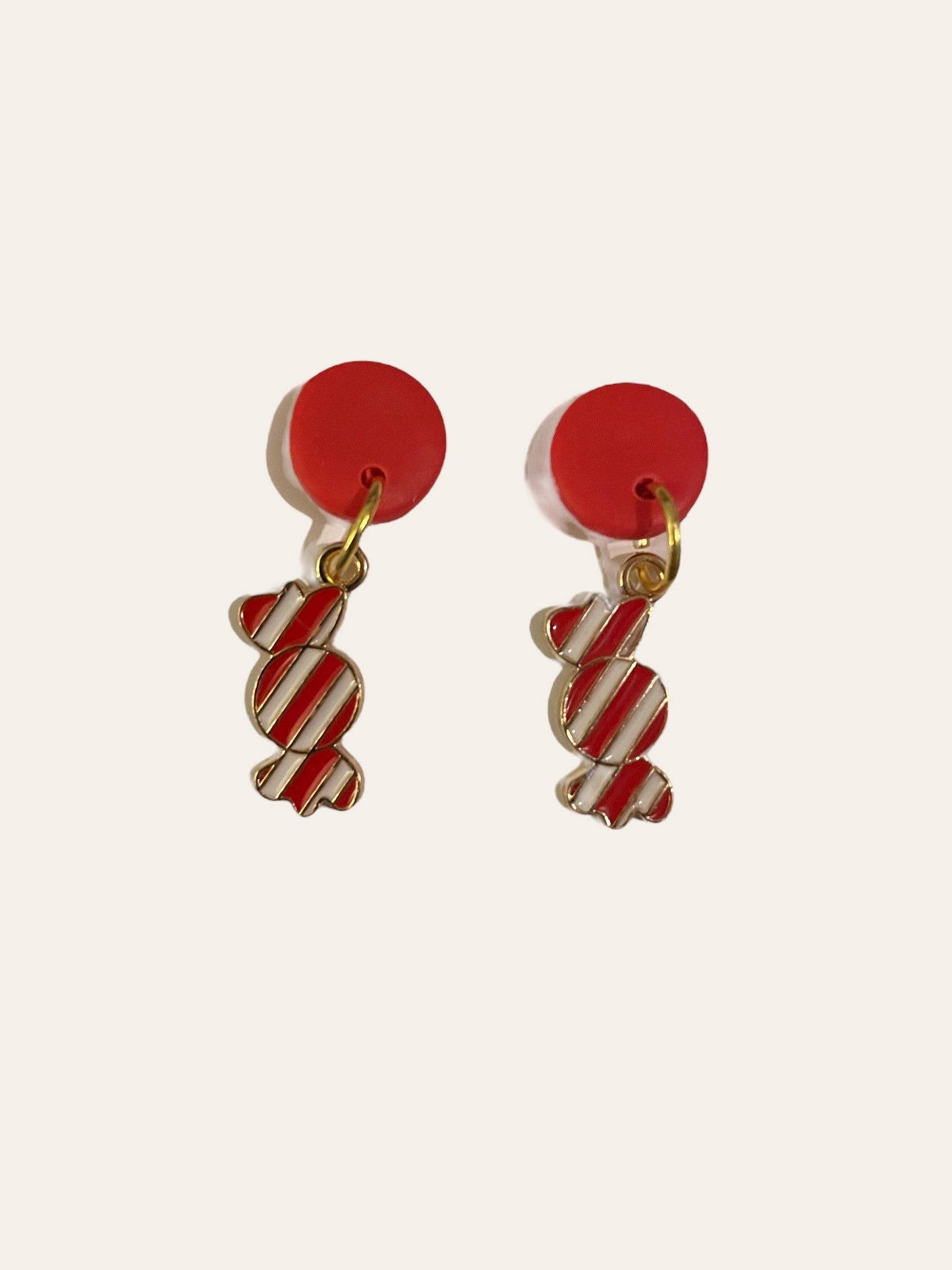 Candy Dangle Earrings - Red