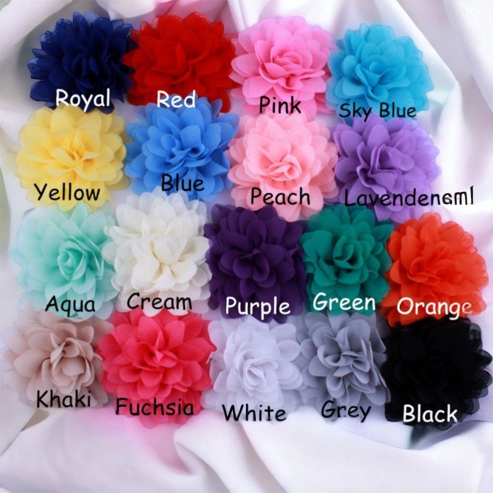 Dahlia Flower Hair Clip - Aqua