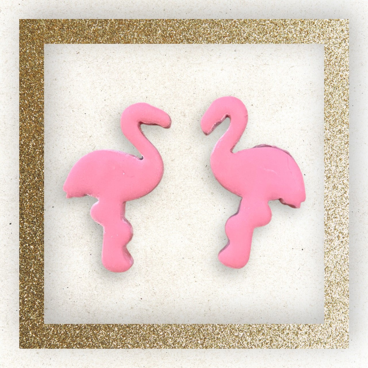 Flamingo Statement Studs