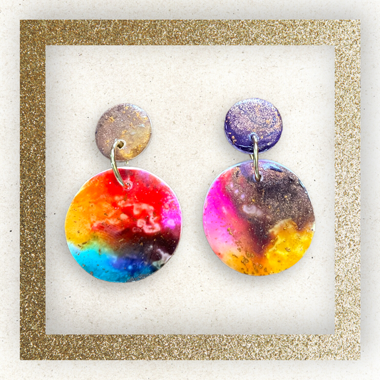 Galaxy Medium Dangle Earrings