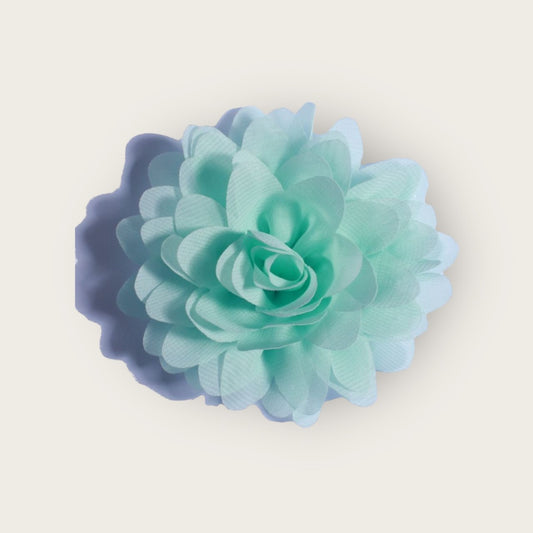 Dahlia Flower Hair Clip - Aqua