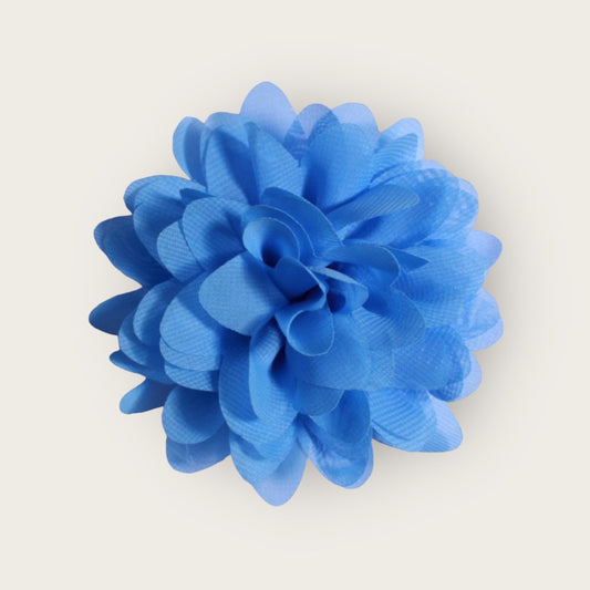 Dahlia Flower Hair Clip - Blue