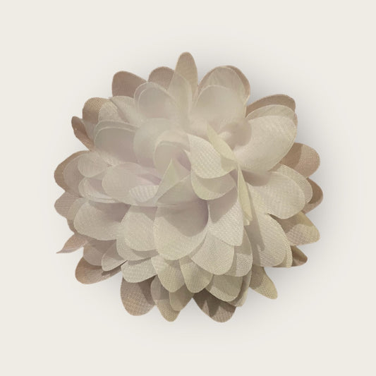 Dahlia Flower Hair Clip - Cream