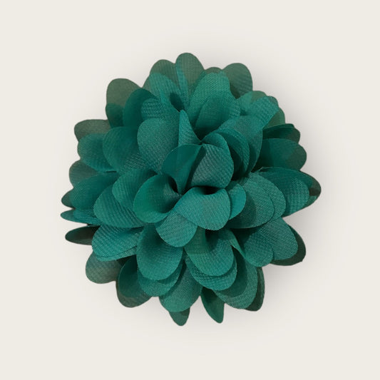 Dahlia Flower Hair Clip - Green